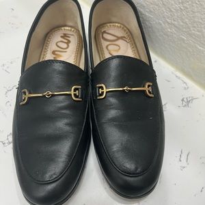 Sam Edelman black leather loafer